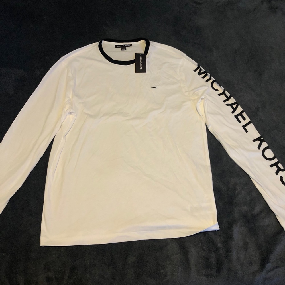 SOLD❌❌❌New Michael Kors White Long Sleeve Shirt - Picture 1 of 5